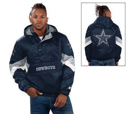 NFL Dallas Starter Half Zip Classic Breakaway Pullover