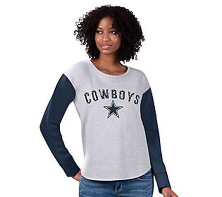NFL Dallas Women's Heathered Crewneck Sweatshirt