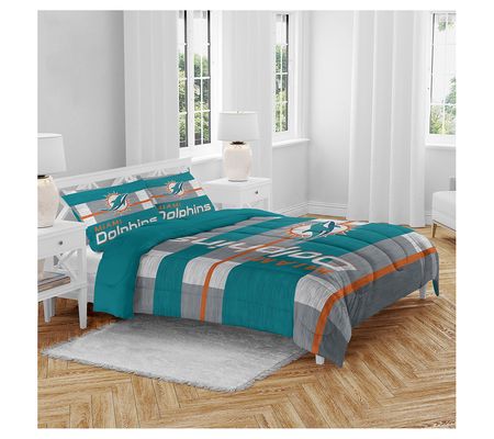 NFL Heathered Stripe Queen 3 Piece Bed in a Bag