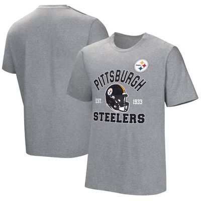 NFL Men's Gray Pittsburgh Steelers Tackle Adaptive T-Shirt