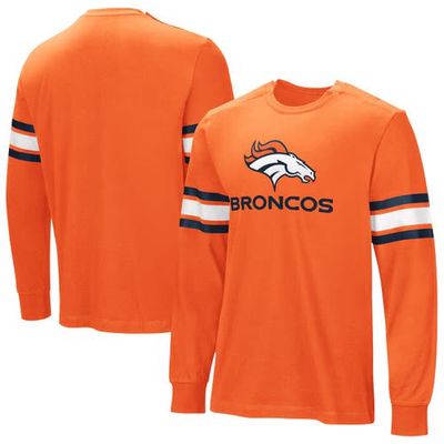 NFL Men's Orange Denver Broncos Hands Off Long Sleeve Adaptive T-Shirt