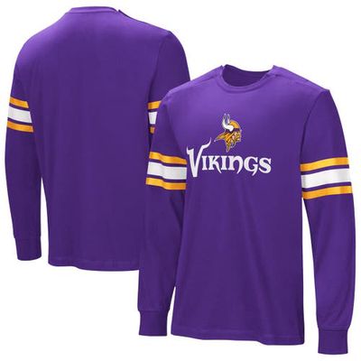 NFL Men's Purple Minnesota Vikings Hands Off Long Sleeve Adaptive T-Shirt