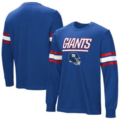 NFL Men's Royal New York Giants Hands Off Long Sleeve Adaptive T-Shirt