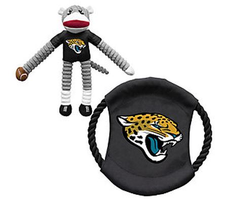 NFL Sock Monkey Tug Toy and Flying Disc Combo