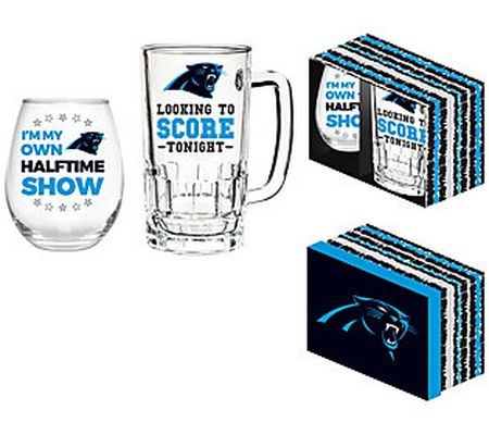 NFL Stemless Wine & Beer Gift Set