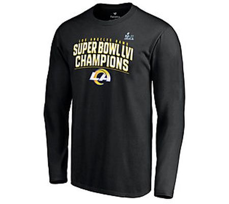 NFL Super Bowl LVI Champions Rams Mens Long Sl TShirt