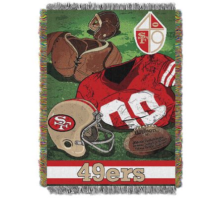 NFL Vintage-Style Woven Tapestry Throw Blanket