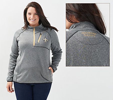 NFL Women's 1/4 Zip Pull-Over Microfleece Lined Jacket