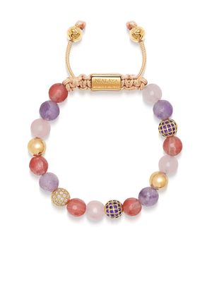 Nialaya Jewelry amethyst-quartz beaded bracelet - Pink