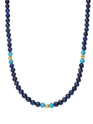 Nialaya Jewelry beaded gemstone necklace - Blue