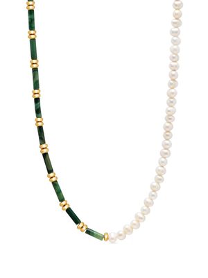Nialaya Jewelry beaded pearl necklace - Green