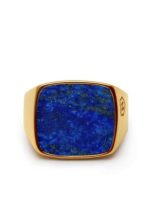 Nialaya Jewelry blue lapis signet ring - Gold