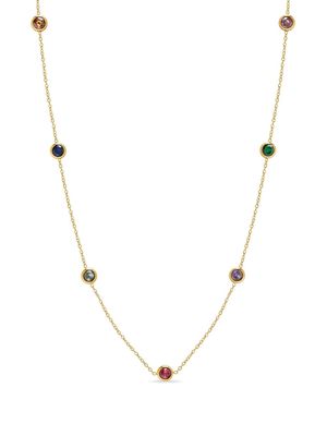Nialaya Jewelry crystal-embellished gold-plated necklace