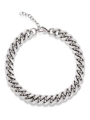 Nialaya Jewelry Cuban-link choker necklace - Silver