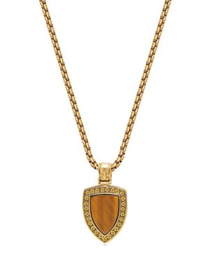 Nialaya Jewelry gemstone chain-link necklace - Gold
