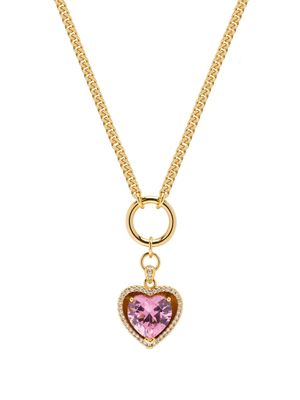 Nialaya Jewelry heart-pendant gold-plated necklace