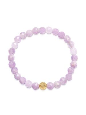 Nialaya Jewelry logo-bead amethyst stone bracelet - Purple