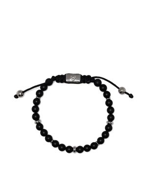 Nialaya Jewelry onyx-bead drawstring bracelet - Black