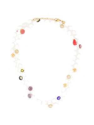 Nialaya Jewelry pearl-embellished wrap necklace - White