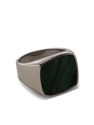 Nialaya Jewelry silver-plated jade ring