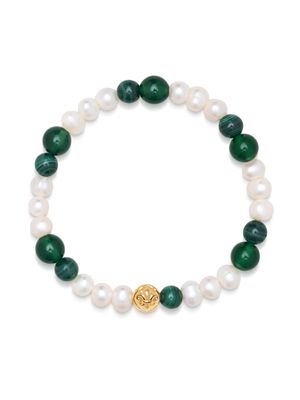 Nialaya Jewelry two-tone pearl bracelet - Gold