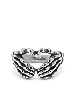 Nialaya Jewelry Vintage Skeleton ring - Silver