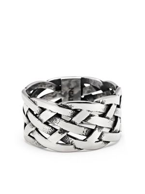 Nialaya Jewelry Woven Chain ring - Silver