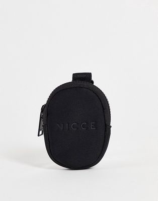 Nicce charm clip wallet in black