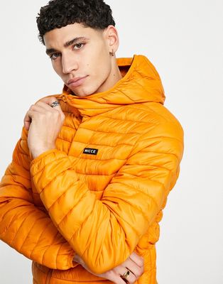 Nicce Maidan padded jacket in orange