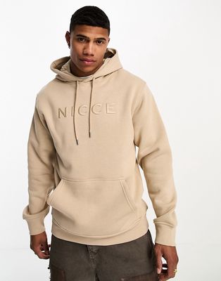 Nicce mercury pullover hoodie in beige-Neutral
