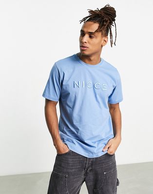 Nicce mercury T-shirt in light blue