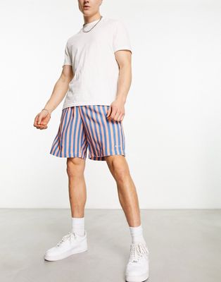 Nicce summer serie stripe shorts in blue and orange - part of a set-Multi