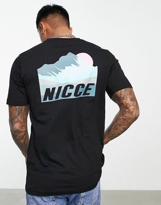 Nicce valley backprint t-shirt in black