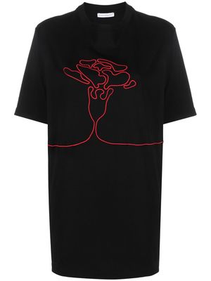 Niccolò Pasqualetti embroidered cotton T-shirt - Black