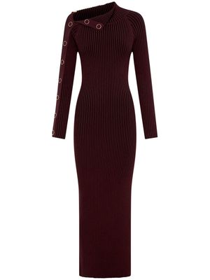 Nicholas Adina ribbed midi dress - Red