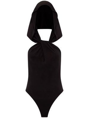 Nicholas Annalise hooded bodysuit - Black