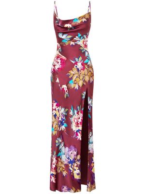 Nicholas Ariel floral silk gown - Red