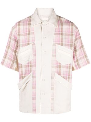 Nicholas Daley plaid check pattern shirt - Pink
