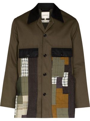 Nicholas Daley x Browns Focus 2 patchwork shirt jacket - Green