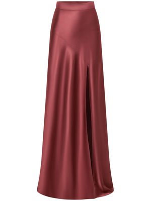 Nicholas Dierra satin maxi skirt - Red