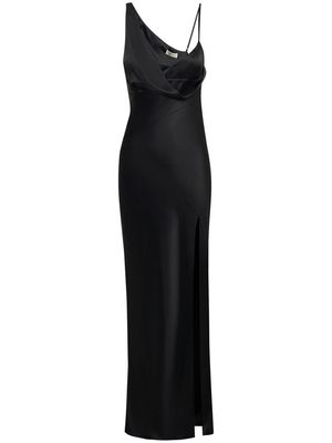 Nicholas Duna one-shoulder satin dress - Black