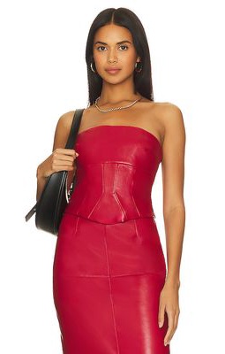 NICHOLAS Marlena Bustier Top in Red