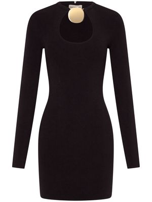 Nicholas Mia cut-out ribbed minidress - Black