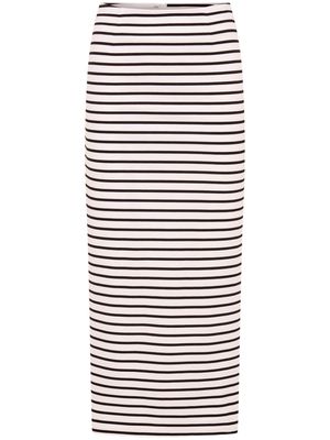 Nicholas Ophelia striped skirt - White