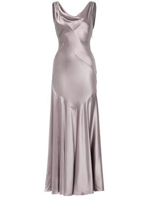 Nicholas Senie satin maxi dress - Purple