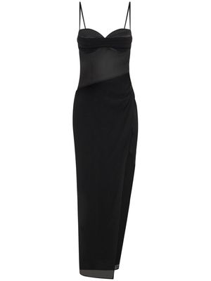 Nicholas Solara bustier-style gown - Black