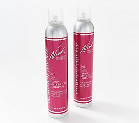 Nick Chavez Plumper'N Thicker 3n1 Style & Hold Hairspray Duo