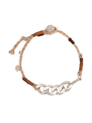 Nick Fouquet chain-link detail beaded bracelet - Brown