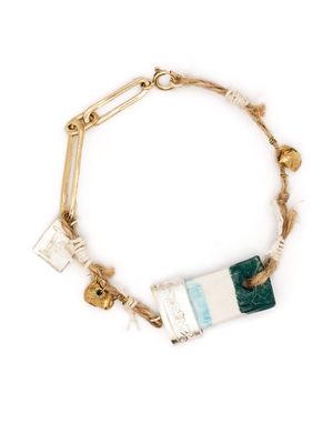 Nick Fouquet charm-detail braided bracelet - Silver