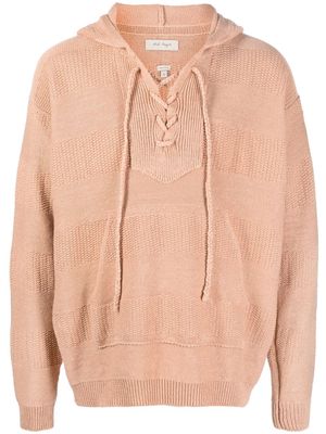 Nick Fouquet drawstring-hood knitted jumper - Pink